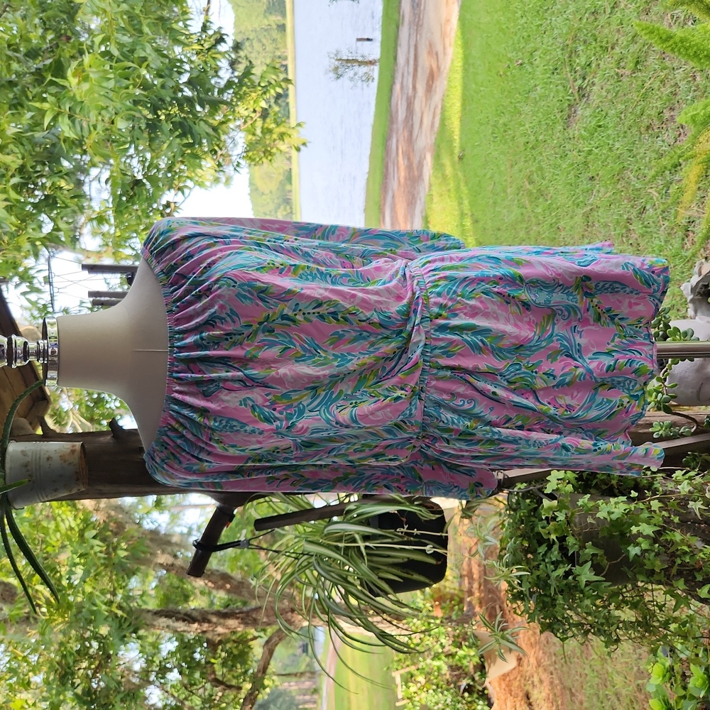 Lilly Pulitzer Lana Romper In Unicorn Of The Sea Print - Gem